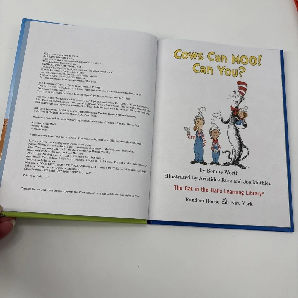 Dr Seuss Bundle Green‎ Eggs And Ham Hop On Pop Cat In Hat One Fish Two Fish Red